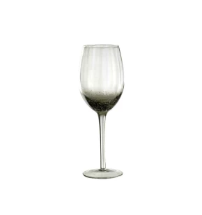 Φυσητό ποτήρι κρασιού 325 ml Home Fasion illusion Grey