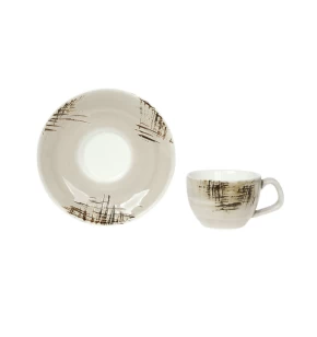 Φλυτζάνι πιάτο espresso 70 ml Cryspo Trio Country Beige