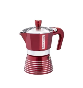 Καφετιέρα μπρίκι espresso 2 φλιτζανιών Pedrini Elegance Red