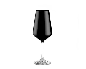 Ποτήρι νερού 450 ml οικολογικό κρύσταλλο Capolavoro Black 