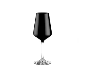 Ποτήρι κρασιού οικολογικό κρύσταλλο 350 ml Capolavoro Black