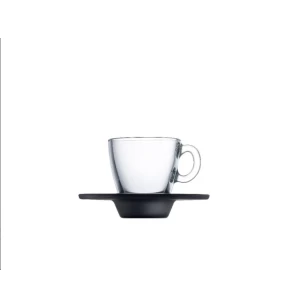 AQUA CUP AND BLACK SAUCER ESPRESSO TEMPERED 72CC Espiel SP95756K6B