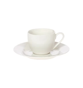 Φλυτζάνι πιατάκι καφέ 100 ml πορσελάνη Bone China Cryspo Silk Pure