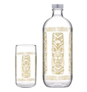 TIKI PARTY SET/5 BOTTLE 1100CC 4XGLASS 365CC Espiel SP96983