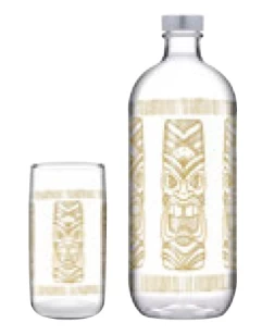 TIKI PARTY SET/5 BOTTLE 1100CC 4XGLASS 365CC Espiel SP96983