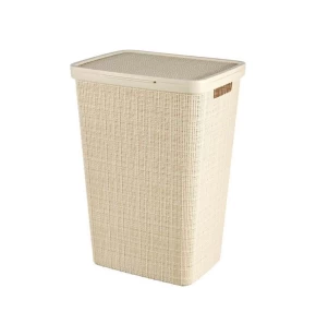 Καλάθι απλύτων 58 lt (43 x 34 x 60 εκ.) Curver Jute Beige 