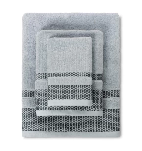 Cryspo Trio σετ πετσέτες 3 τμχ Jacquard Alvo Grey  02.521.10