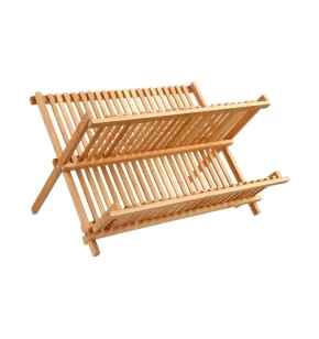 Ξύλινη πιατοθήκη bamboo 42 x 33.5 x 25.5 εκ. 5Five 120056