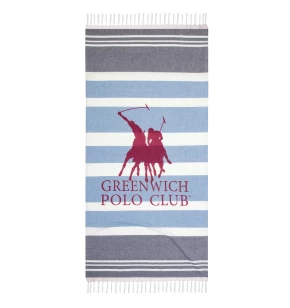 GREENWICH POLO CLUB ΠΕΤΣΕΤΑ-ΠΑΡΕΟ 80Χ170 3843 ΓΚΡΙ, ΡΟΖ