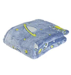 DAS BABY ΚΟΥΒΕΡΤΑ FLEECE 80X110 RELAX 4863 ΚΙΤΡΙΝΟ, ΜΠΛΕ