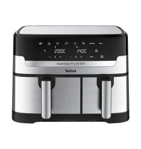 TEFAL Dual Easy Fry & Grill Φριτέζα αέρος & γκριλ με διπλό κάδο 8,3L EY905D