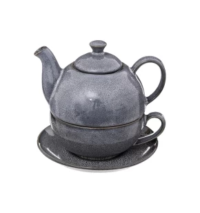 Ατομική τσαγιέρα 500ml & κούπα stoneware Secret De Gourmet 194117A