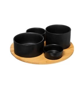 Ορντεβιέρα bamboo & stoneware 33.5x10 εκ. Secret De Gourmet 176917