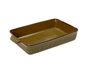 Πυρίμαχο ταψί stoneware 36x23x7εκ. Cryspo Trio Cottage Dark 37.070.77