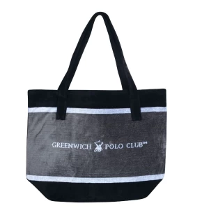 GREENWICH POLO CLUB ΤΣΑΝΤΑ ΘΑΛΑΣΣΗΣ 55Χ40 3865 ΓΚΡΙ, ΛΕΥΚΟ, ΜΑΥΡΟ