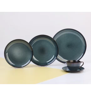 Σετ πιάτα φαγητού 20 τμχ reactive stoneware Cryspo Trio Portofino