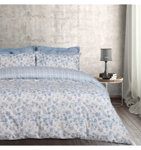 DAS HOME ΣΕΤ ΠΑΠΛΩΜΑΤΟΘΗΚΗ ΥΠΕΡΔΙΠΛΗ FLANNEL 9637 BLUE, TAUPE