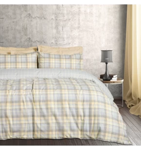 DAS HOME ΣΕΤ ΠΑΠΛΩΜΑΤΟΘΗΚΗ ΥΠΕΡΔΙΠΛΗ FLANNEL 9639 GREY, TAUPE