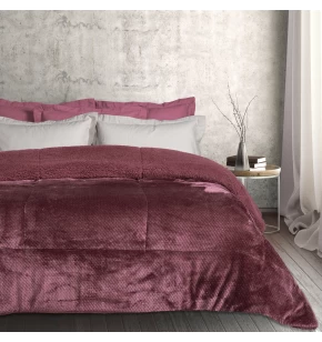 DAS HOME ΚΟΥΒΕΡΤΟΠΑΠΛΩΜΑ SHERPA ΥΠΕΡΔΙΠΛΟ 1188 DARK LILAC