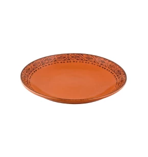 Πιάτο βαθύ 23 εκ. πορσελάνη Oriana Ferelli terracotta 22268-01