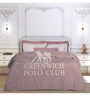 GREENWICH POLO CLUB ΚΟΥΒΕΡΤΑ FLEECE ΥΠΕΡΔΙΠΛH 3491 NUDE