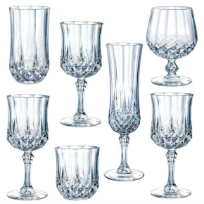Σετ 36 κρυστάλλινα ποτήρια Cristal D Arkues Longchamp