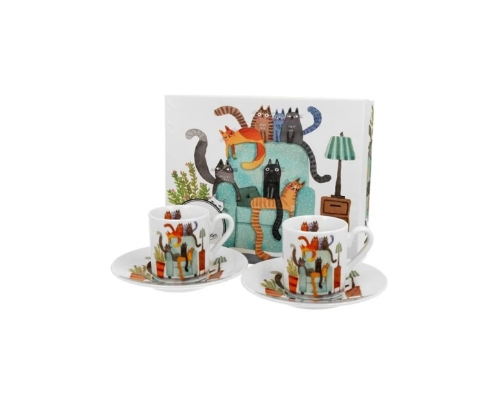 Set-2-flytzania-espresso-90-ml-porselani-Duo-Cats-World-CHAIR-944